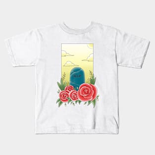 tombstone and roses Kids T-Shirt